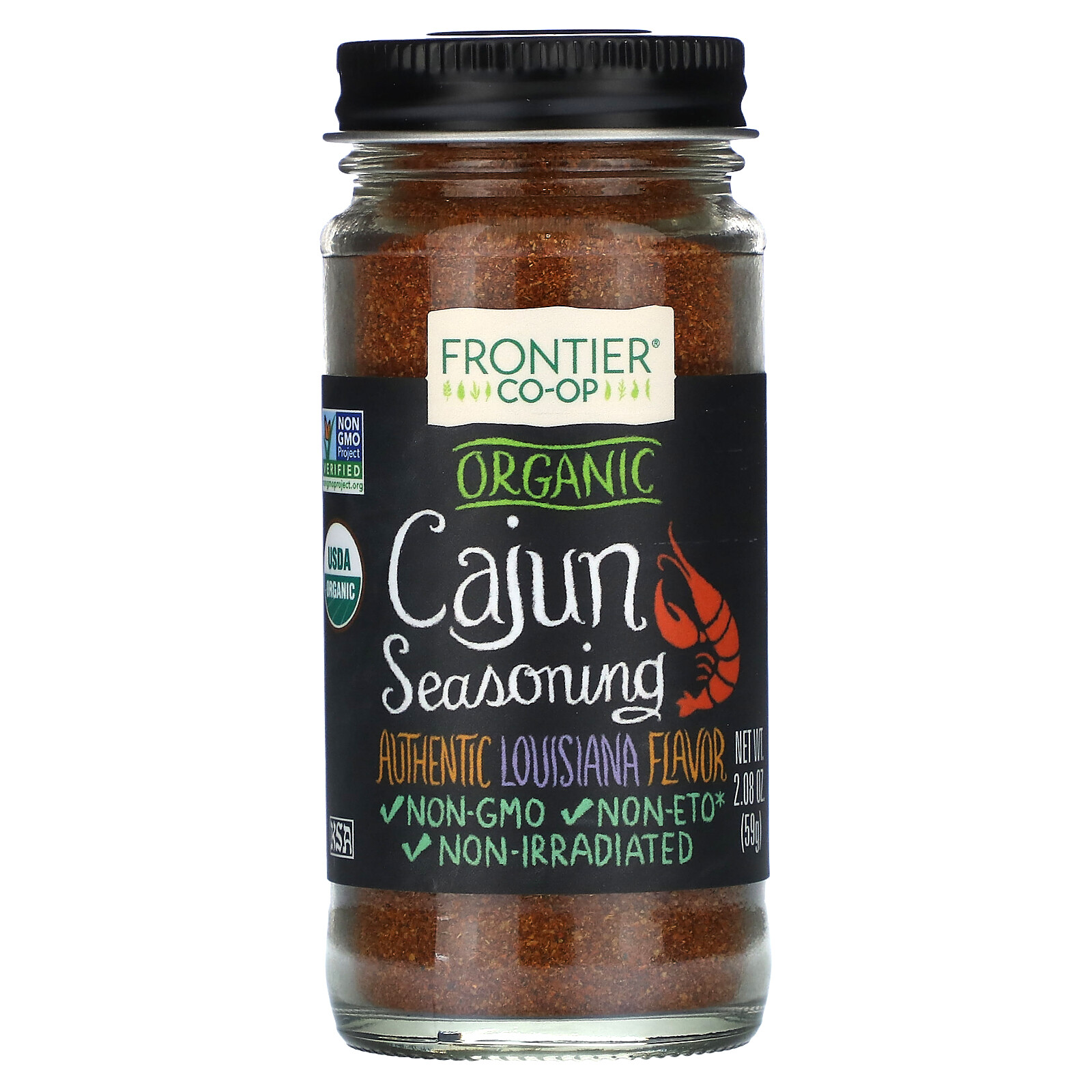 Organic Cajun Seasoning, 2.08 oz (59 g)