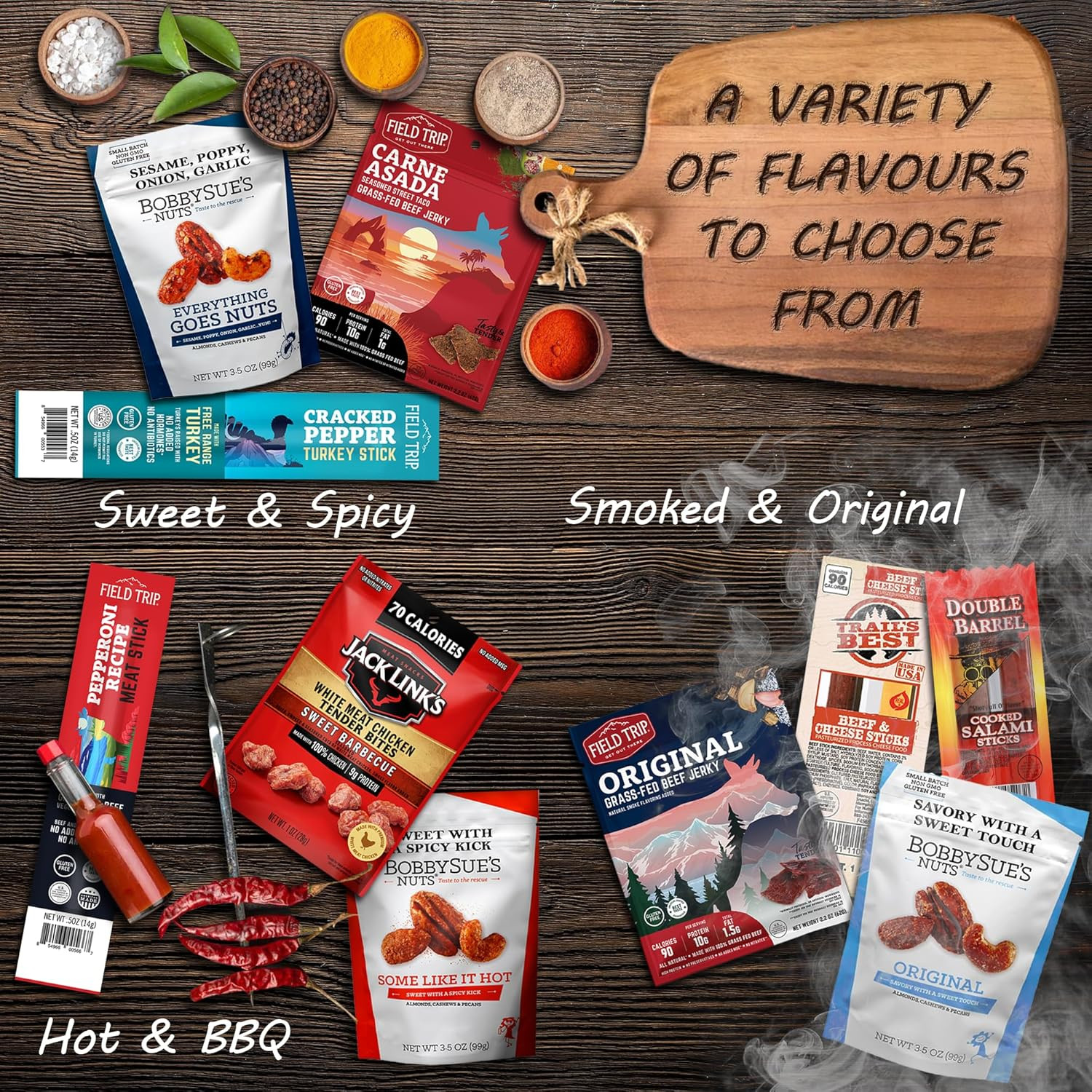 Beef Jerky & Nuts Gift Baskets For Men – Nuts, Meat And Cheese Gift Baskets, Bir