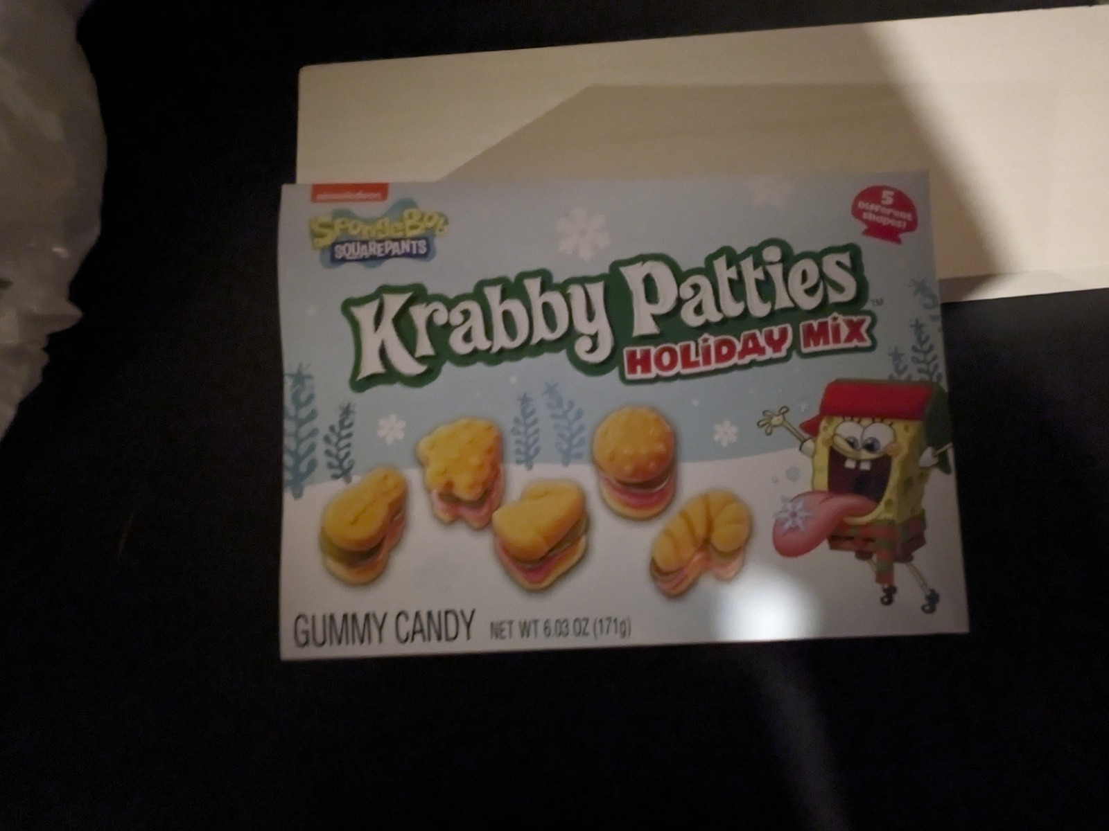 Frankford Spongebob gummy krabby patties Holiday Mix Box Of 18 June 2026 Expired