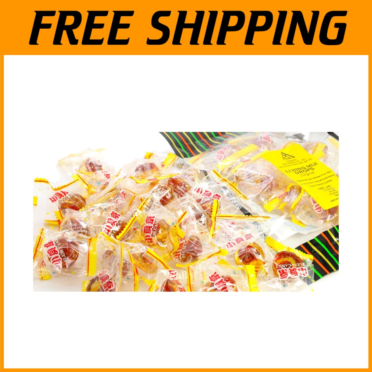 Hawaiian Golden Plum Candy – Sweet & Salty Li Hing Mui Drops