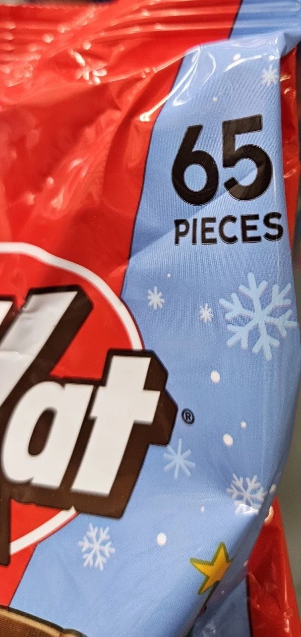 Kit Kat Santa’s 65 Pieces, Crisp Wafers In Milk Chocolate, 39.8 Ounce Christmas