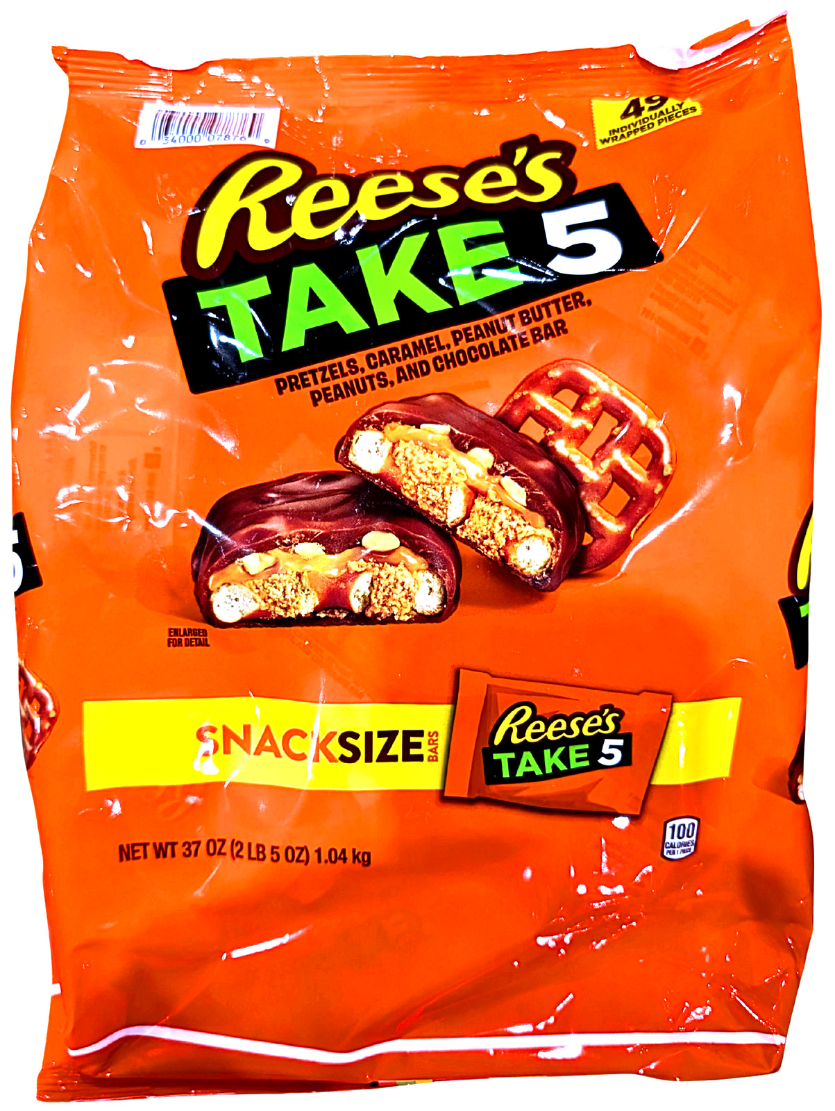 Reese’s Take 5 Chocolate Candy Snack Size Bag 37 Oz EXP 12/2026