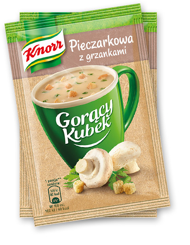 PACK OF 10 KNORR INSTANT Soup POLAND – BIG CHOICE GORACY KUBEK CUP QUICK COOKING
