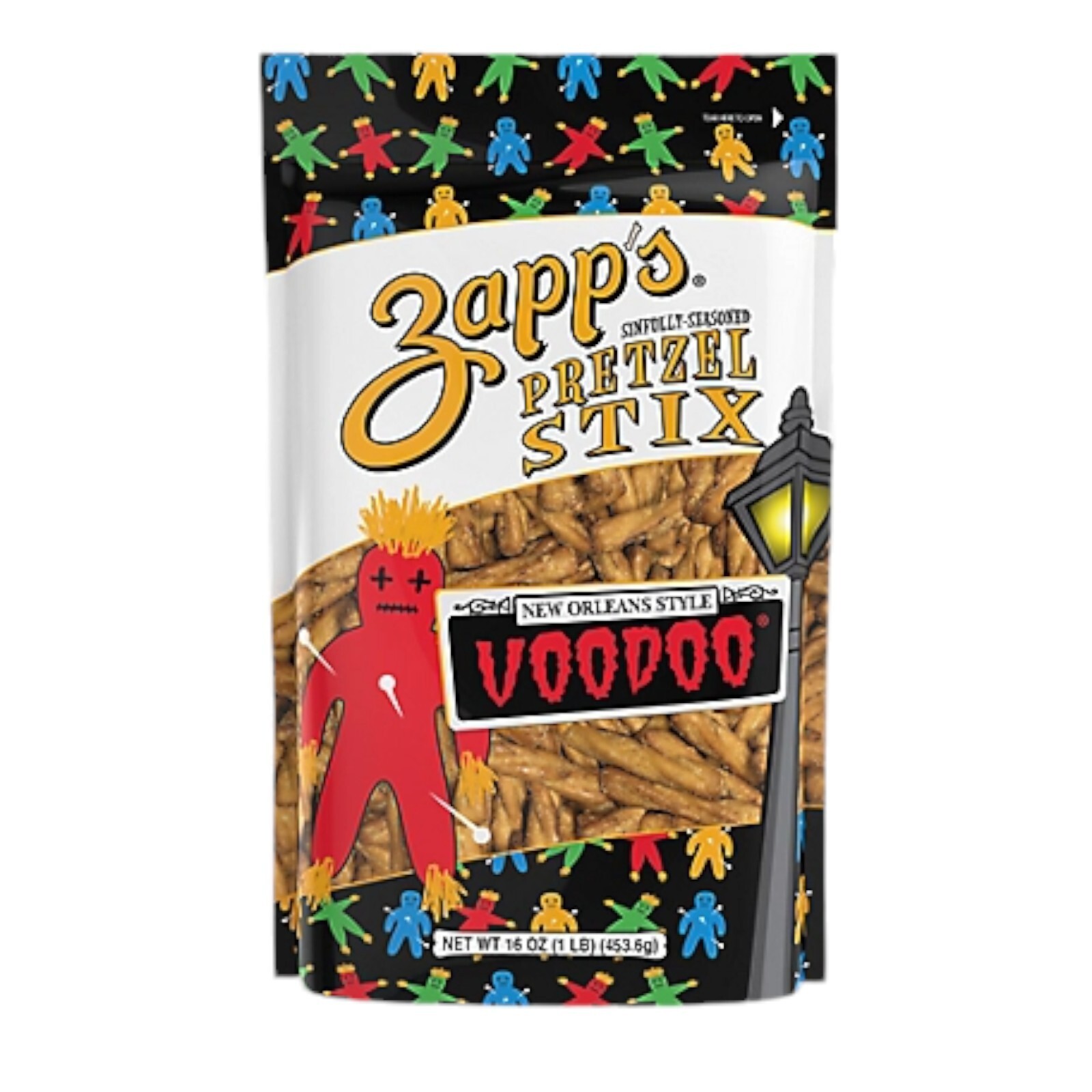 Zapp’s New Orleans Style Voodoo Pretzel Stix, 3-Pack 16 oz. Re-Sealable Bags