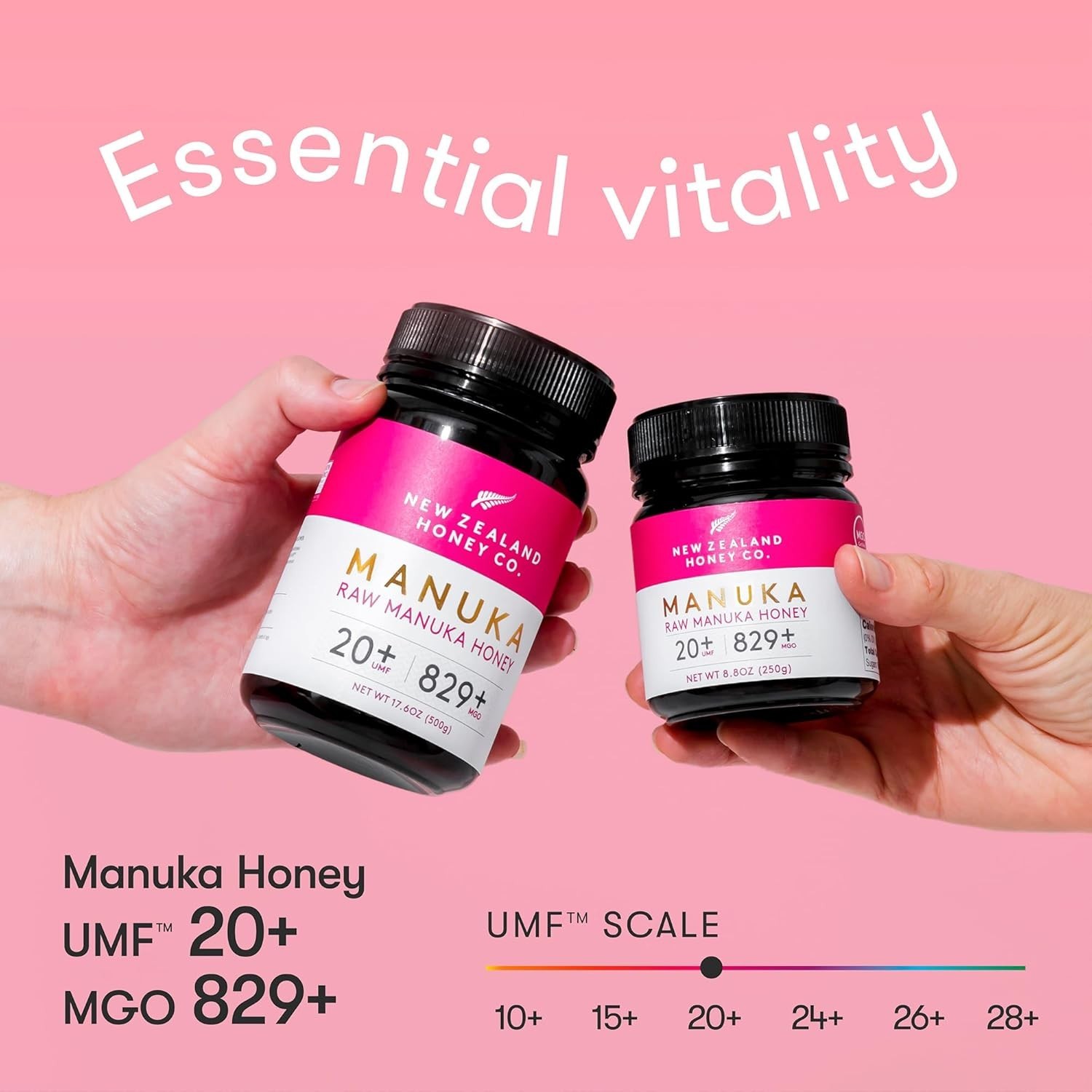 New Zealand Honey Co. Raw Manuka Honey UMF 20+ / MGO 829+ | UMF Certified | 4…