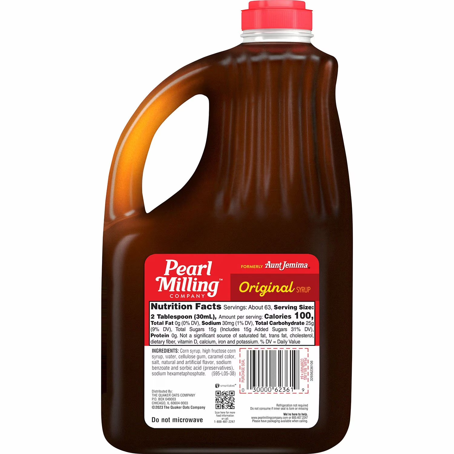 Pearl Milling Company Original Syrup 64 oz Breakfast Pancake Waffle Topping.