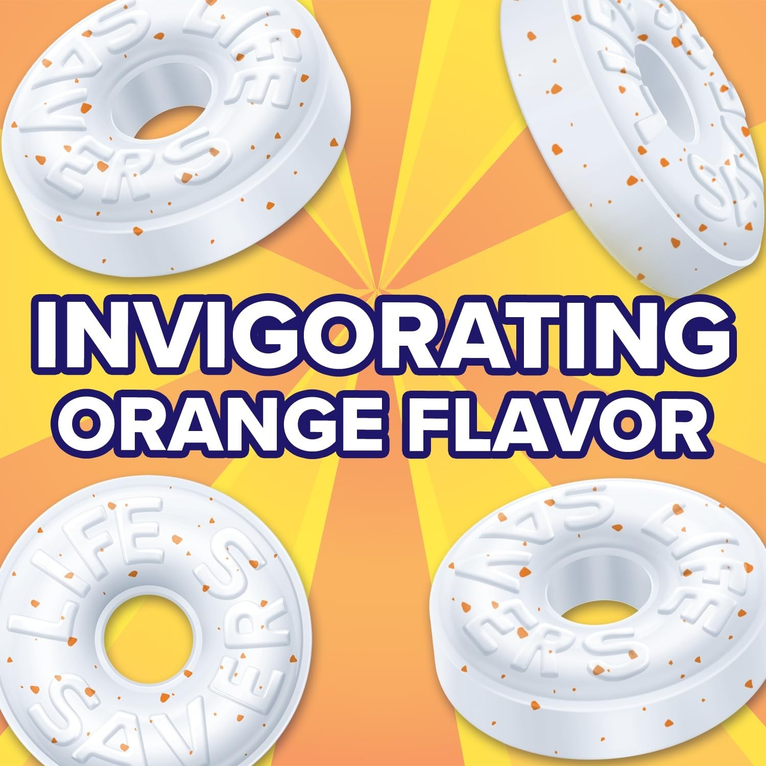 Life Savers Orange Flavored Breath Mints Limited Edition, 6.25-Ounce (Pack of 2)