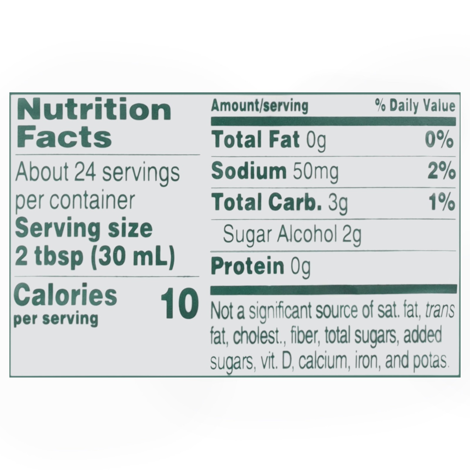 Sugar Free Syrup 24 Ounce