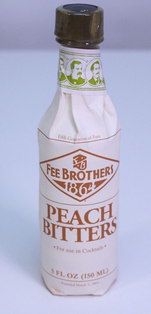 Fee Brothers Peach Bitters Cocktails Mixed Drinks New Sealed 5oz Cooking NY Gin