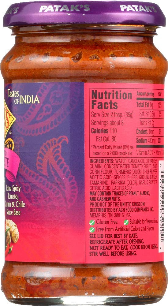 Pataks Curry Paste 10 Ounce Premium Quality Cooking Paste for Indian Dishes