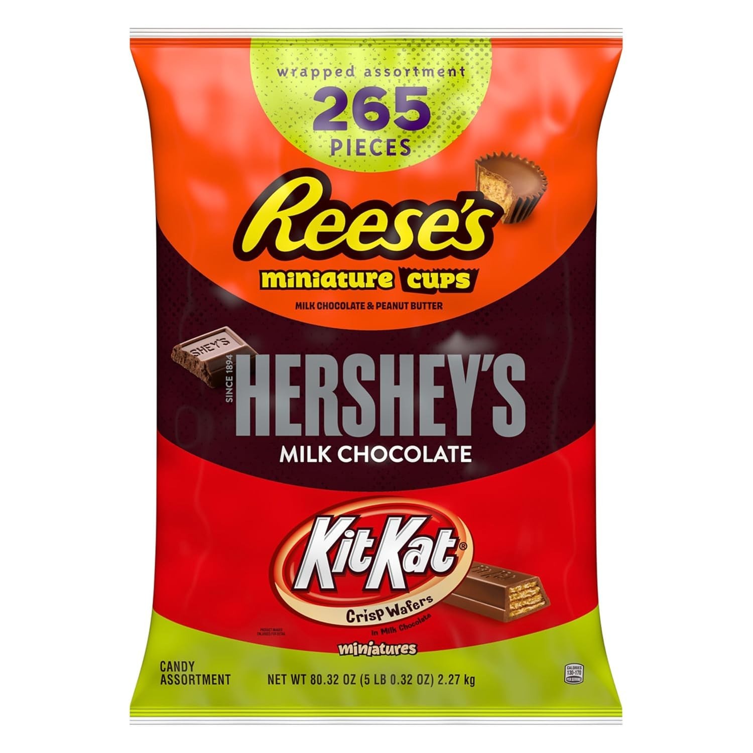 Hershey’s Bulk Chocolate Candy Mix, 265 Ct