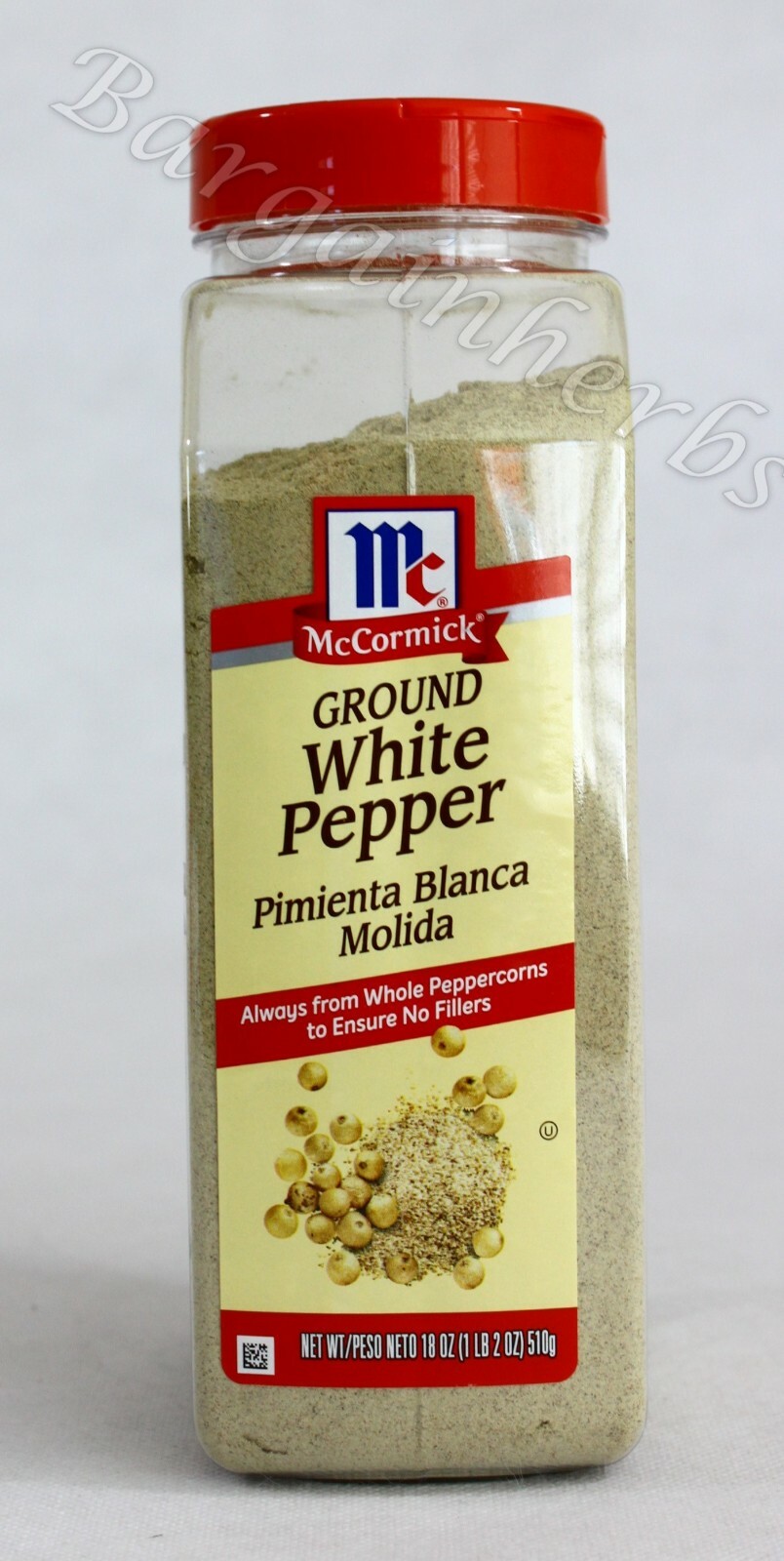 McCormick Ground White Pepper 18oz From Whole Peppercorns No Fillers Exp 10/2025