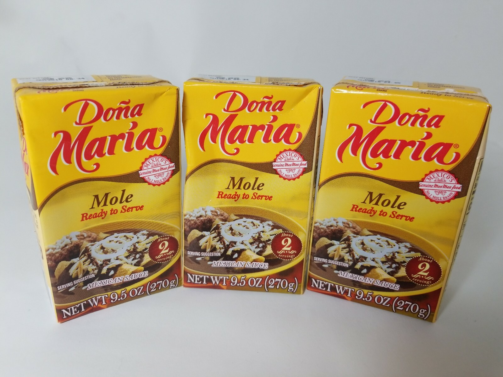 [6 pack x 9.5 oz] Dona Maria Mole Mexican Sauce – Ready to Serve Casserole Stew
