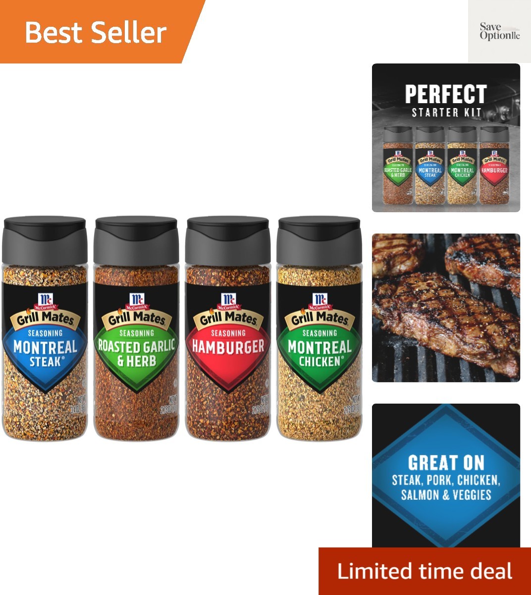 McCormick Spices, Everyday Grilling Variety Pack Montreal Steak, Montreal Chi…