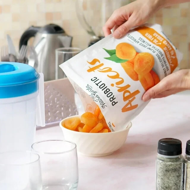 Nature’s Garden Probiotic Dried Apricots Whole Fruit 40 oz Healthy Snack Food