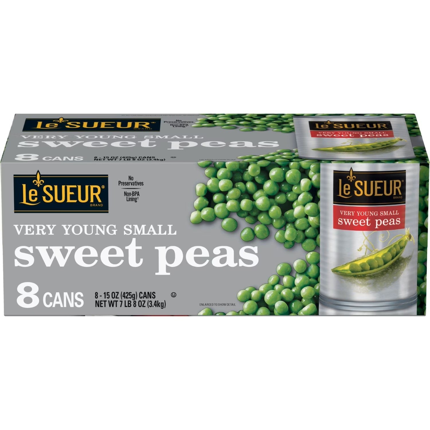 Le Sueur Very Young Small Sweet Peas, 15 oz, 8ct Great Price Free Shipping