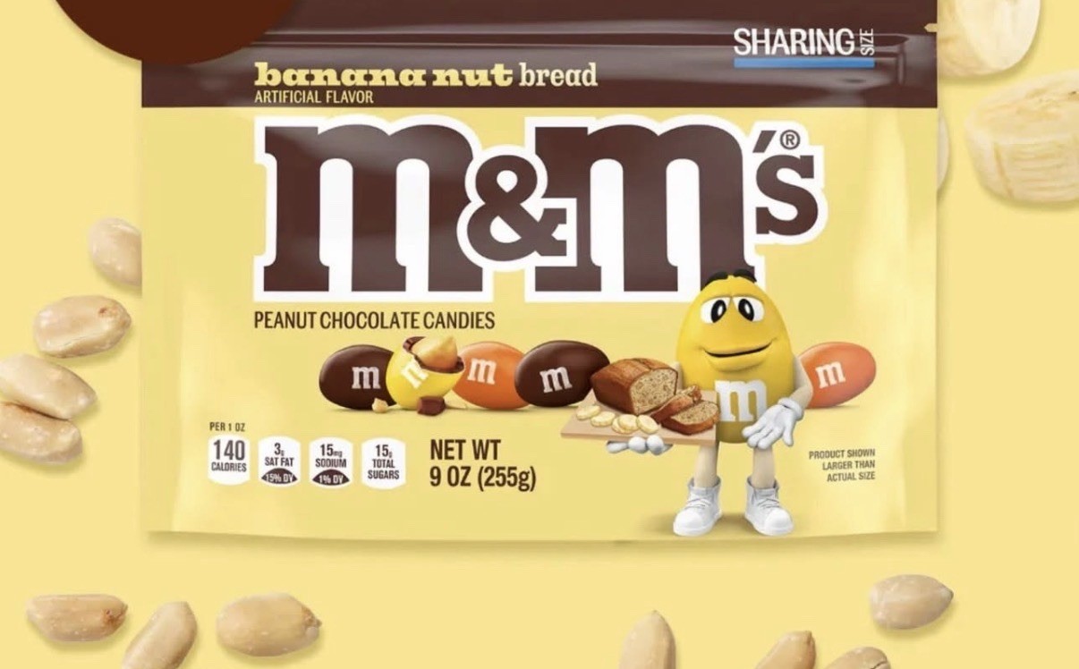 Brand NEW Limited Edition M&M’s Banana Nut bread Sharing Size! 🔥 Hard To Find!