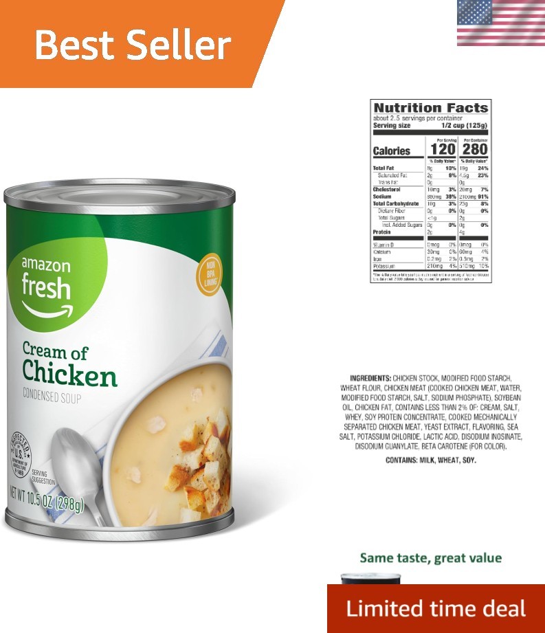 Condensed Chicken Soup, 10.5 Oz – Delicious Base for Soups & Casseroles