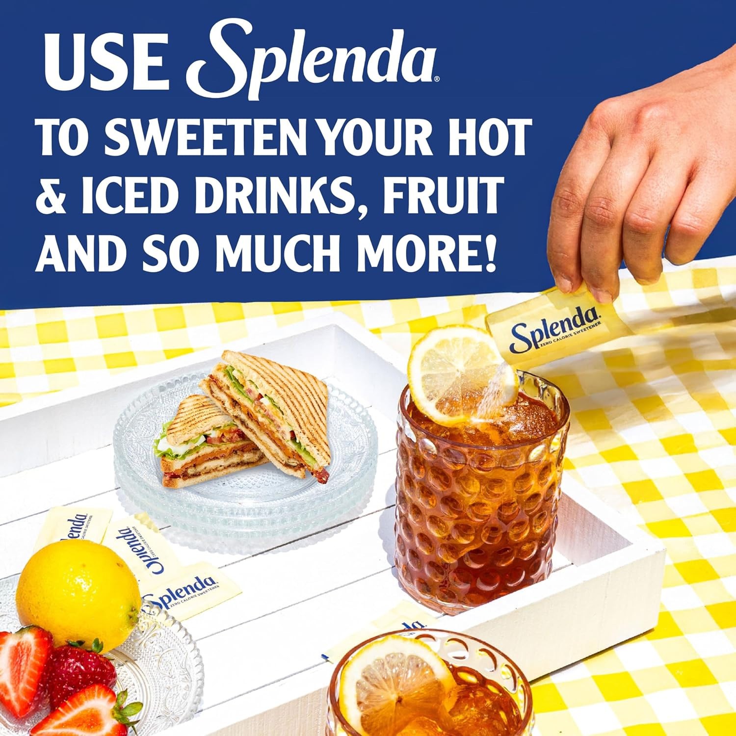 SPLENDA Zero Calorie Sweetener Value Pack, 800 Count Packets Free Shipping