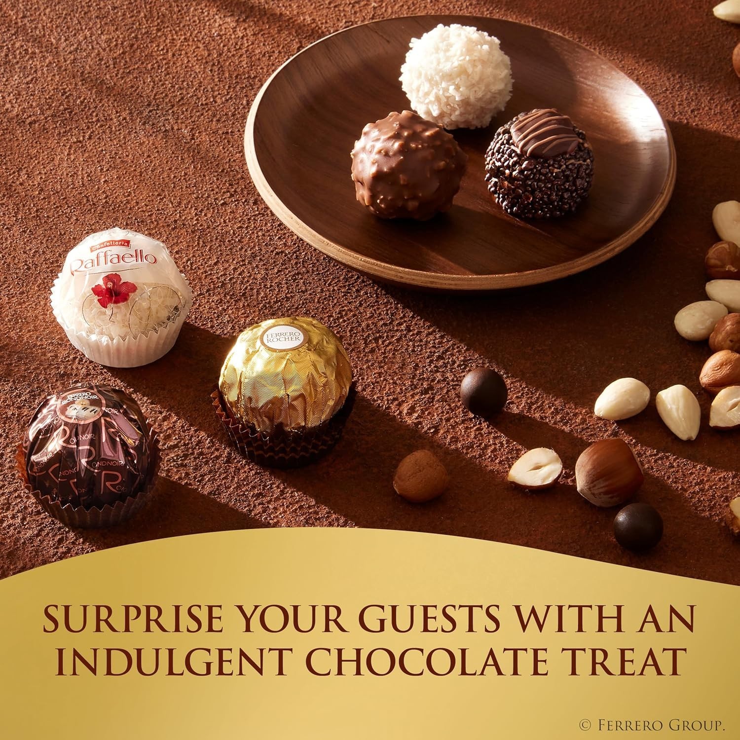 Italian Chocolate Gift Box Assorted Hazelnut Coconut and Dark