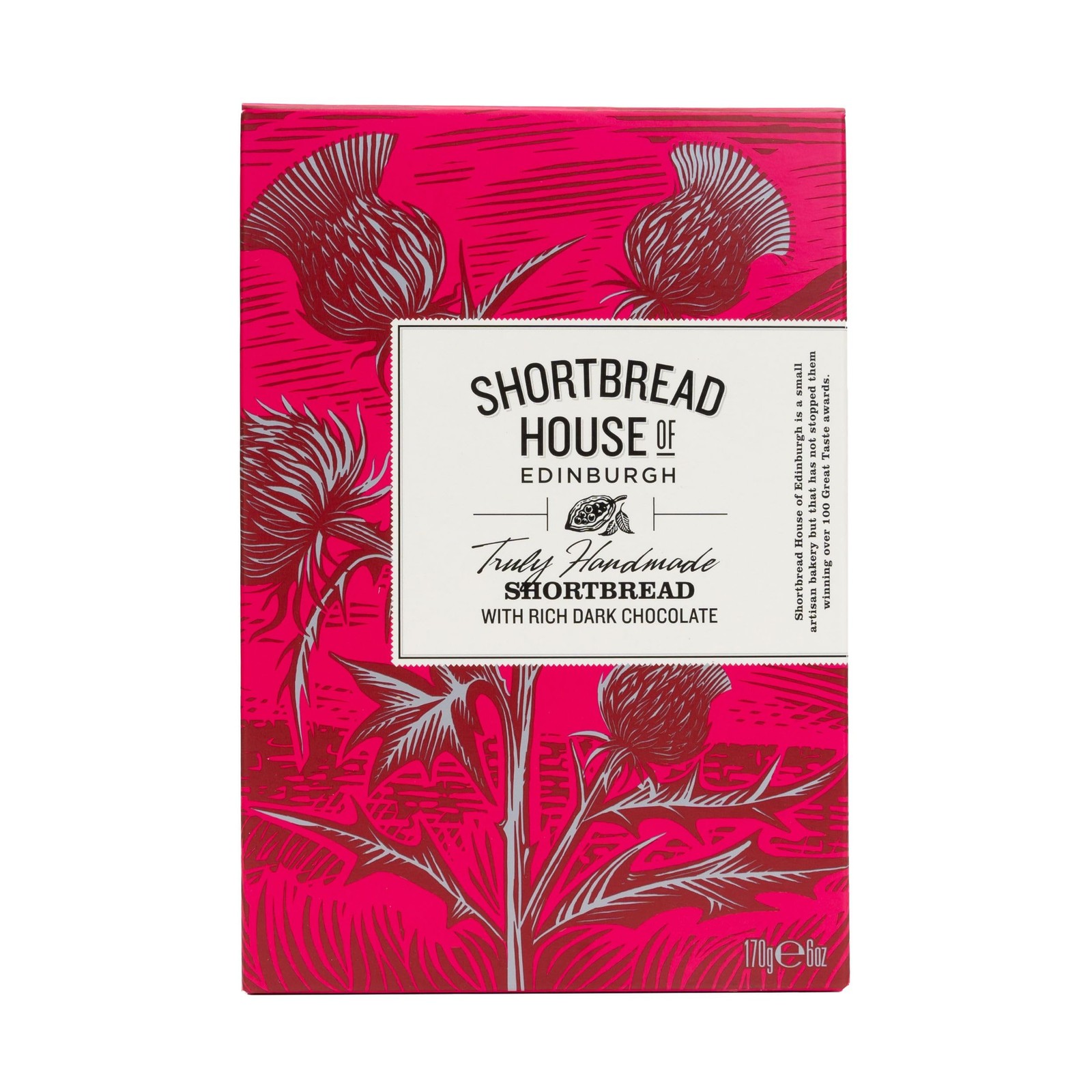 Truly Handmade Shortbread Fingers with Rich Dark Chocolate, 6oz Box (Pack of 3)