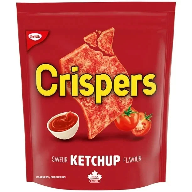 6 x Christie Crispers Ketchup Crackers 145g / 5.1 oz – FRESH from Canada