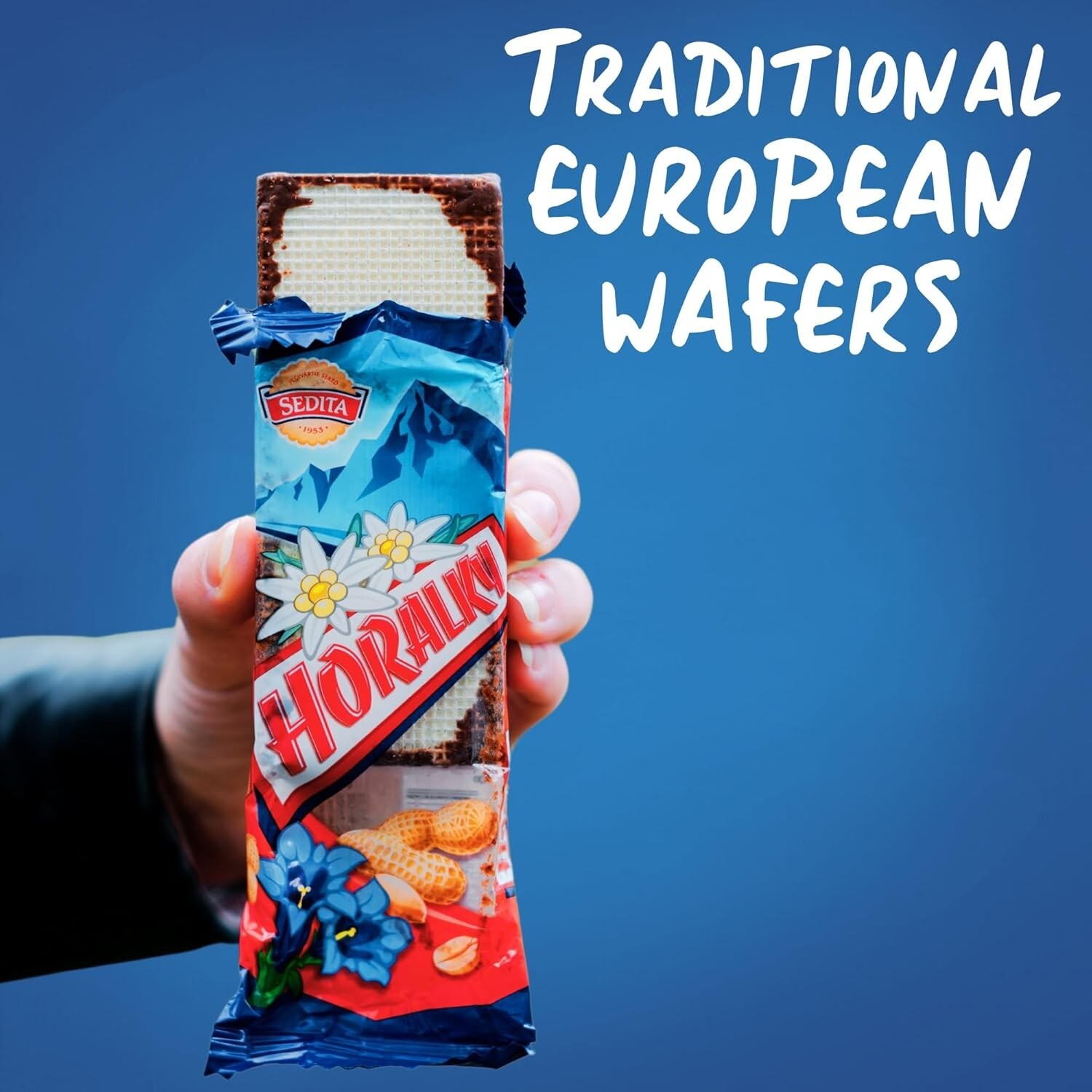 HORALKY – European Czech and Slovak Wafers Chocolate with Peanut BOX – QTY 36pcs