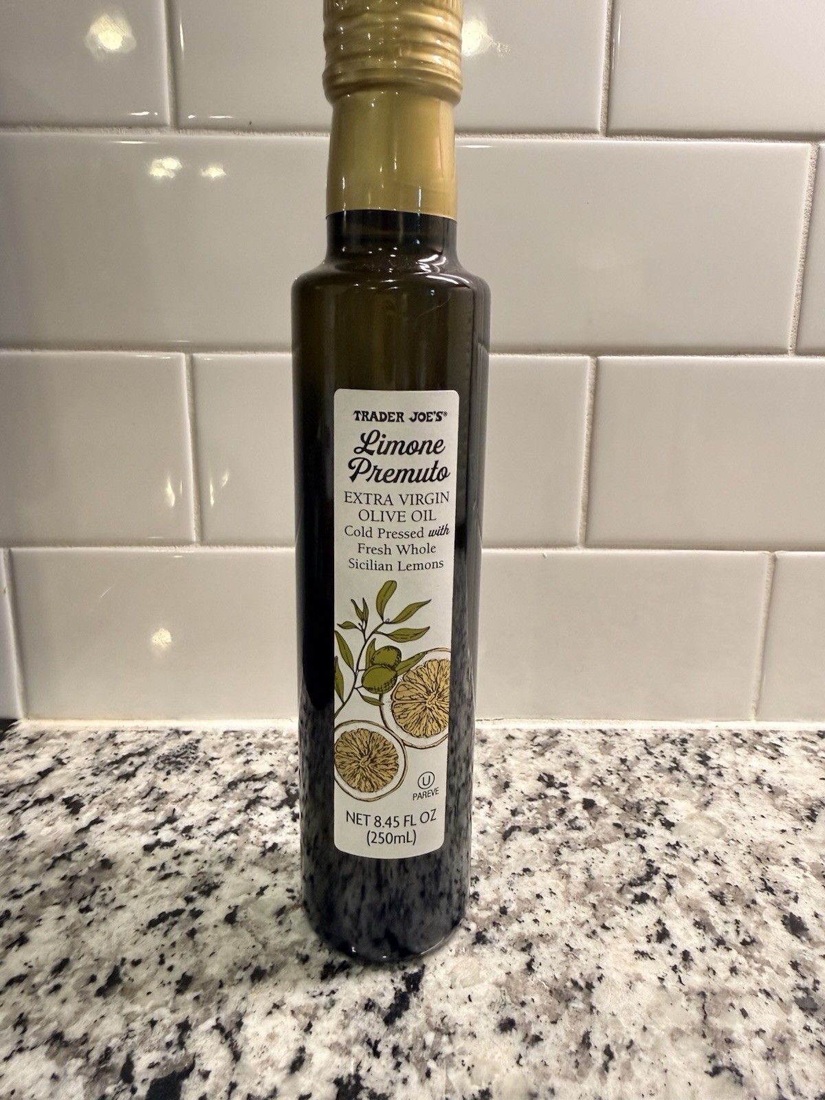 trader joes limone premuto extra virgin olive oil 8.45oz