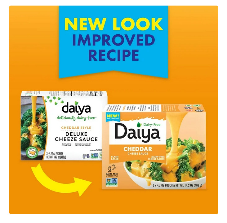 Daiya Dairy Free Gluten Free Cheddar Cheese Sauce, Vegan, 14.2 oz (Shelf-Stable)