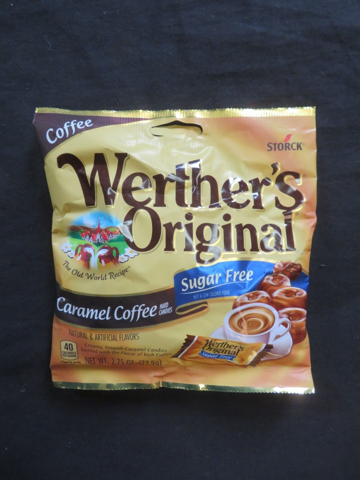 (1) Bag Werther’s Original Caramel Coffee Hard Candies Sugar Free 2.75 Oz