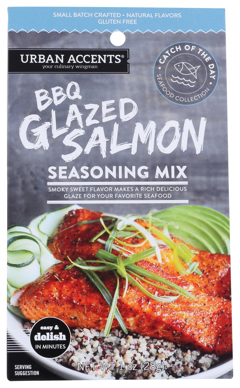 Urban Accents BBQ Glazed Salmon Seasoning Mix 1 Ounce (Pack of 1)