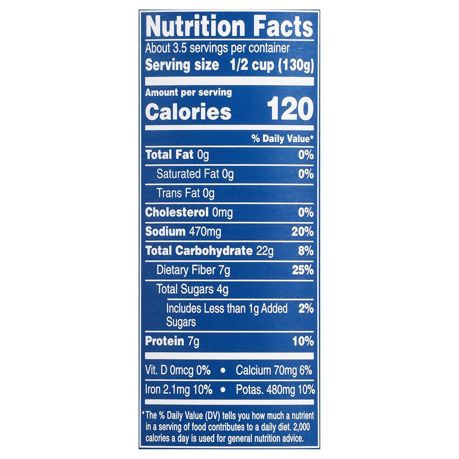 16 Oz Canned Baby Butter Beans, Source of Plant Based Protein and Fiber, Low Fat