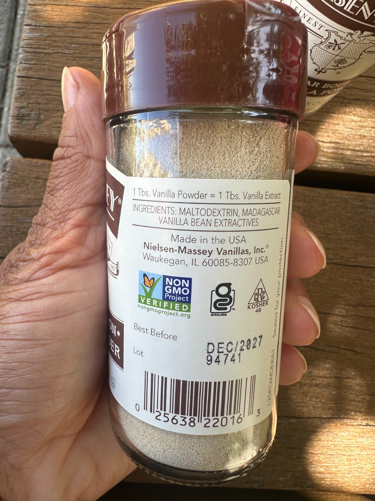 Lot of 2 Nielsen-Massey Madagascar Bourbon Pure Vanilla Powder 2.5 oz