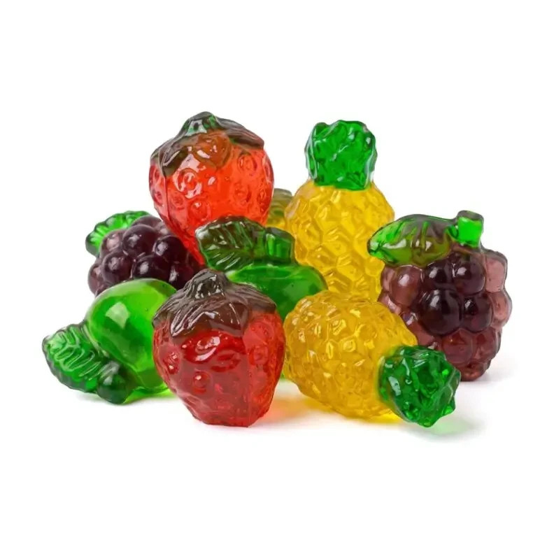 3D Gummy Fruit Mix Candy | Soft Chewy Fruity Assorted Gummies | Sweet Treat