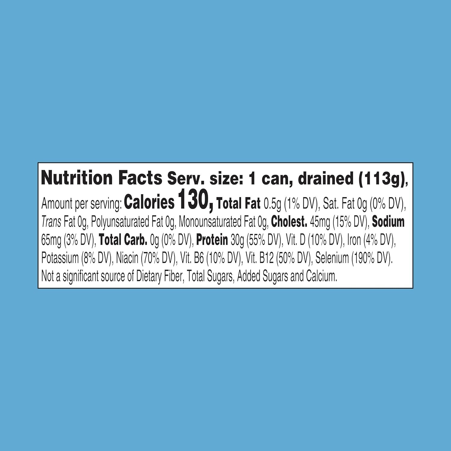 Selects No Salt Added Chunk White Albacore Tuna in Water – 4.5 oz Can Pack of 5