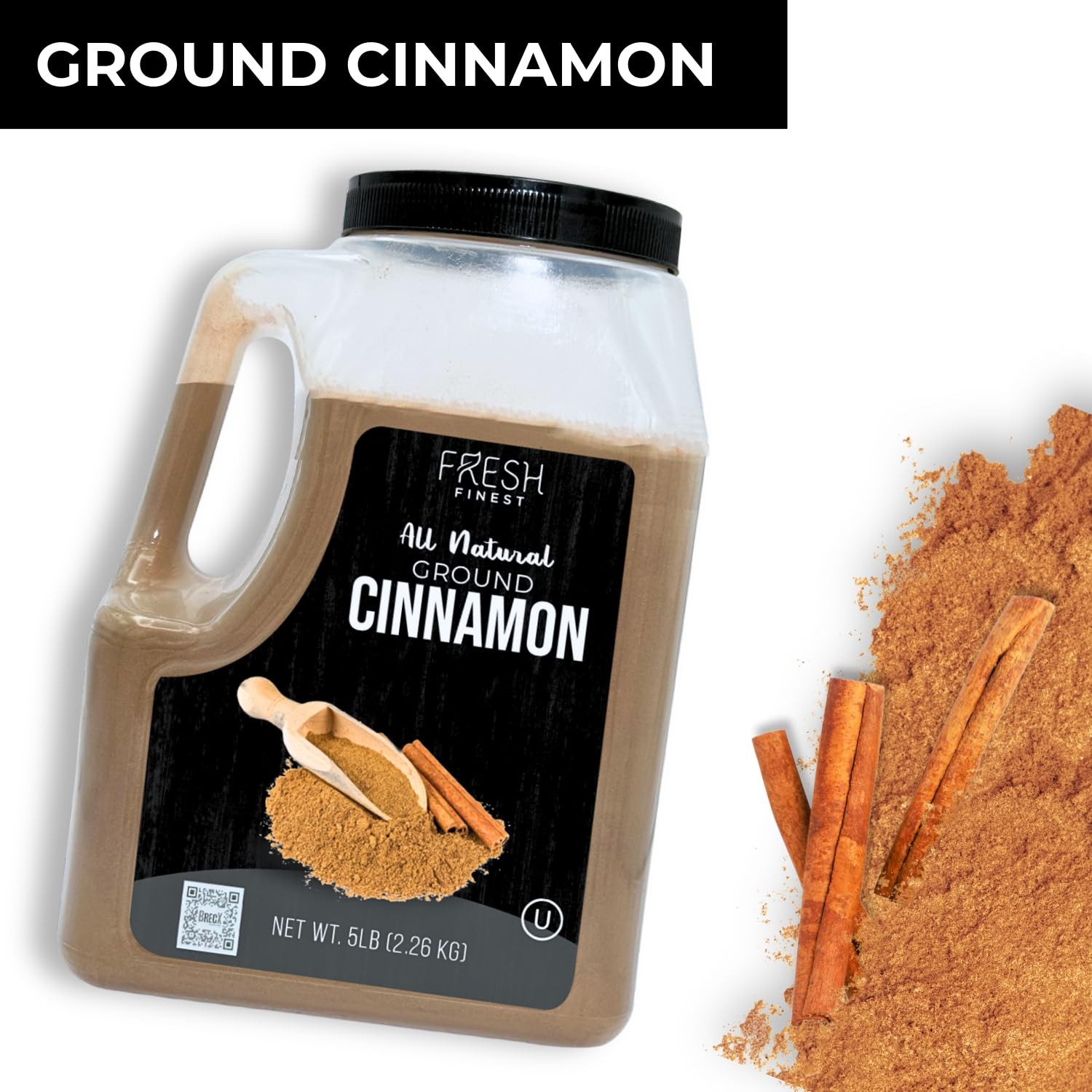 5LB Ground Cinnamon Powder – Kosher Ideal for Baking Tea and Rubs