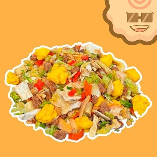 Dehydrated Spicy Garlic Ramen Toppings Mix 20 Servings Low Fat Low Sodium