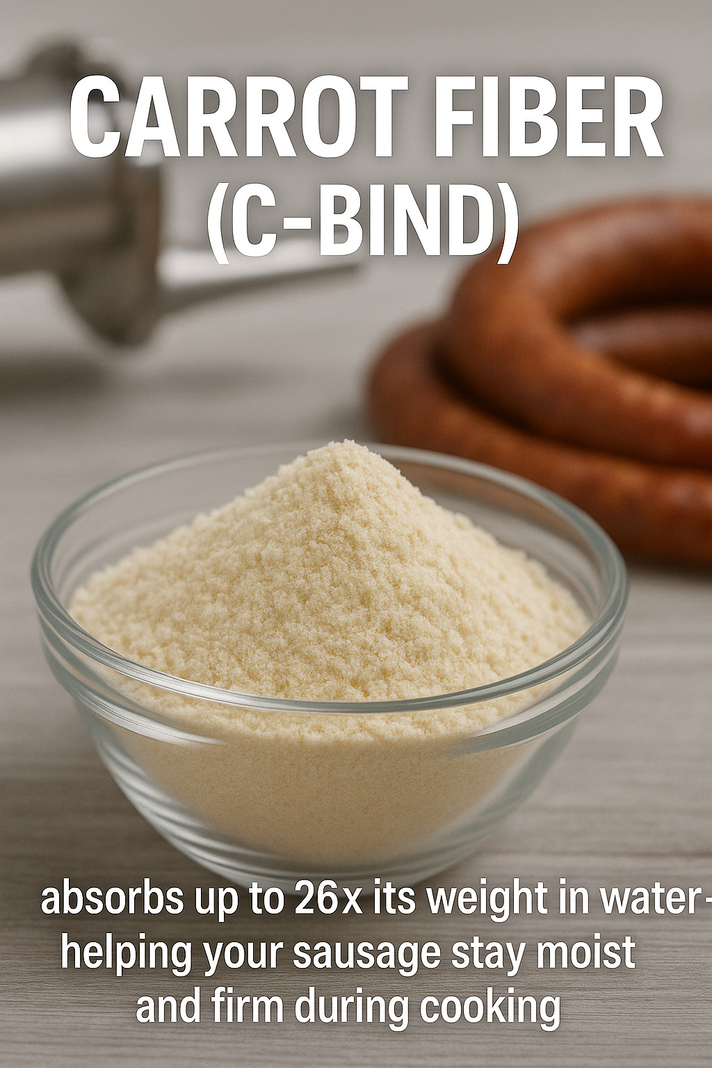 Carrot Fiber Binder C-Bind 1.5 oz Natural Sausage Binder – Moisture Retention