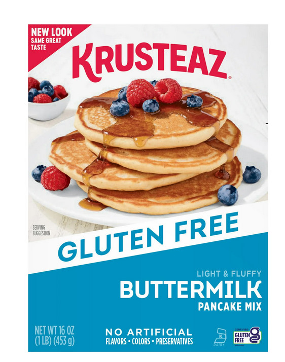 Krusteaz Gluten Free Light & Fluffy Buttermilk Pancake Mix 16 oz. Box