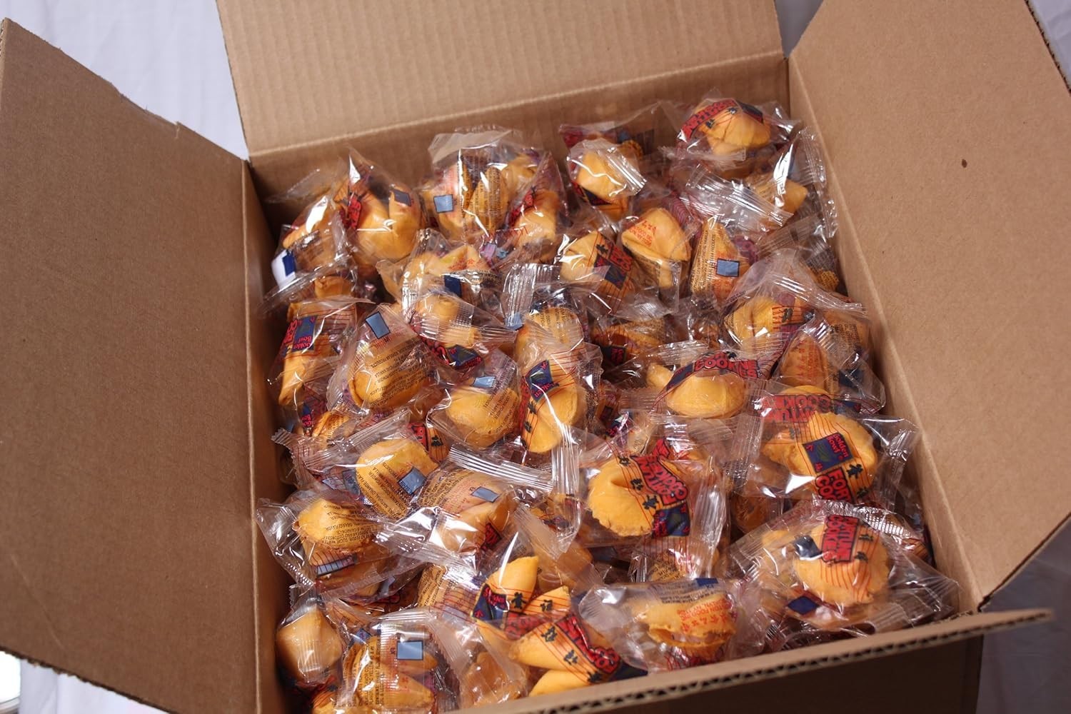 400 Pcs Fortune Cookies / Box «Free Shipping» -Golden Bowl