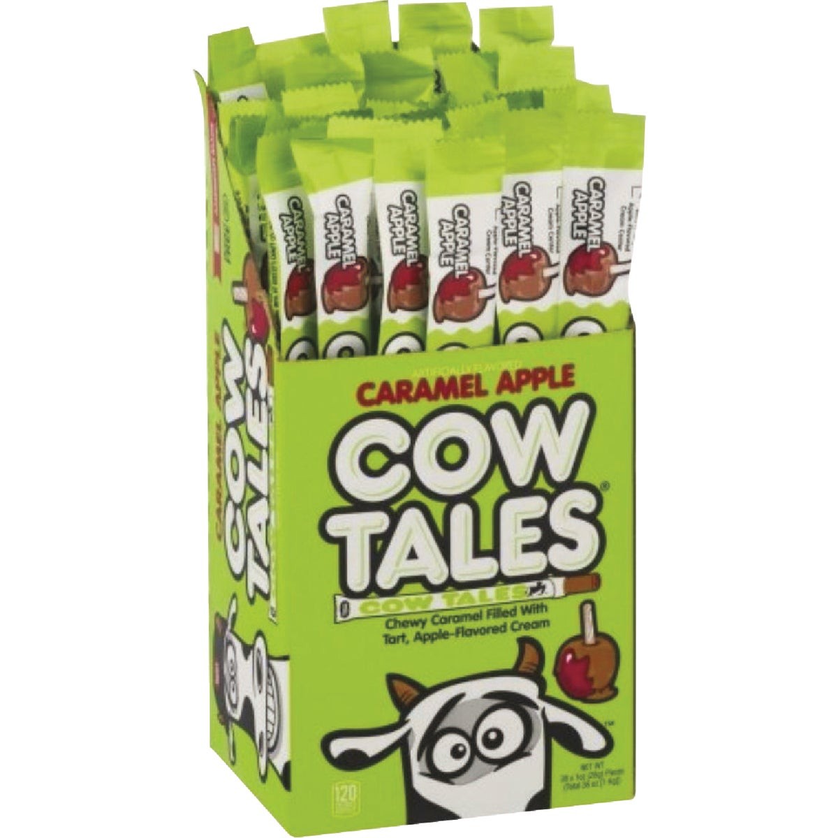 Goetze’s 1 Oz. Caramel Apple Cow Tales Candy 711397 Pack of 36 Goetze’s Cow