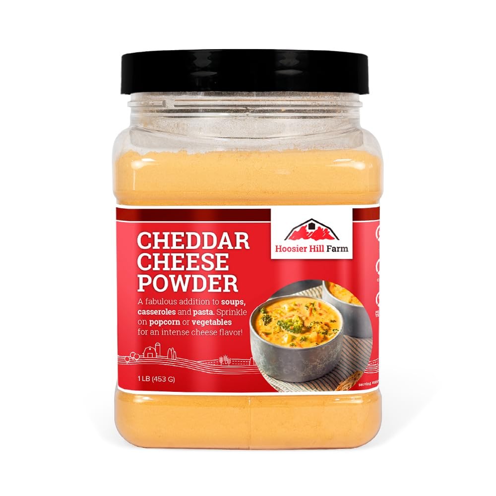 Hoosier Hill Farm Cheddar Cheese Powder, 1LB (Pack of 1) Free & Fast Shipping