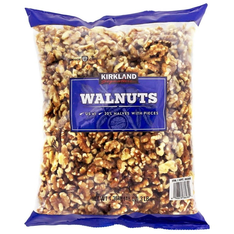 Kirkland Signature Walnuts 1.36kg 20% Halves with Pieces Kosher Pantry