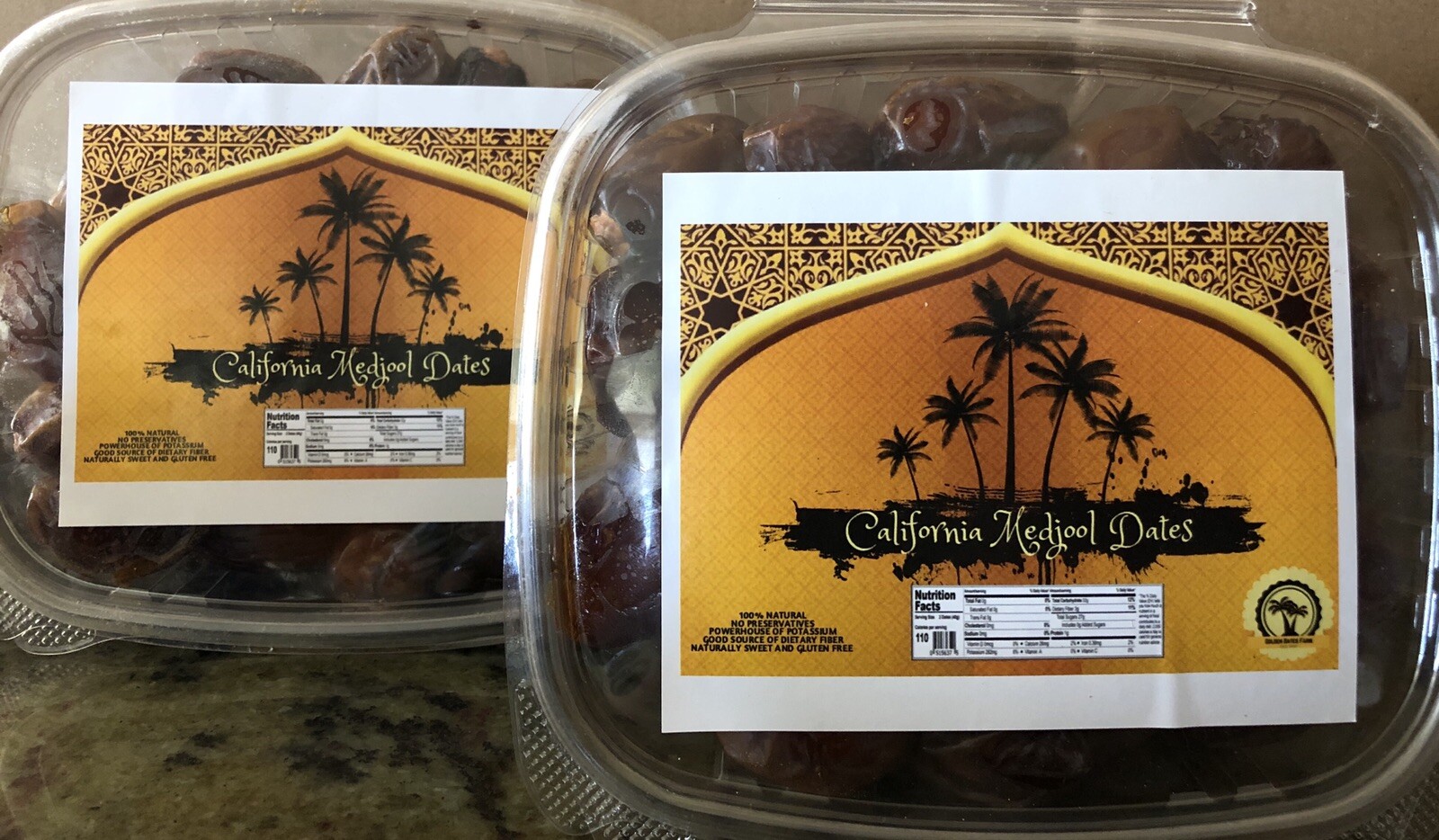 2 LB-MEDJOOL DATES. JUICY AND TASTY. CALIFORNIA FRESH DATES. FAST SHIPPING