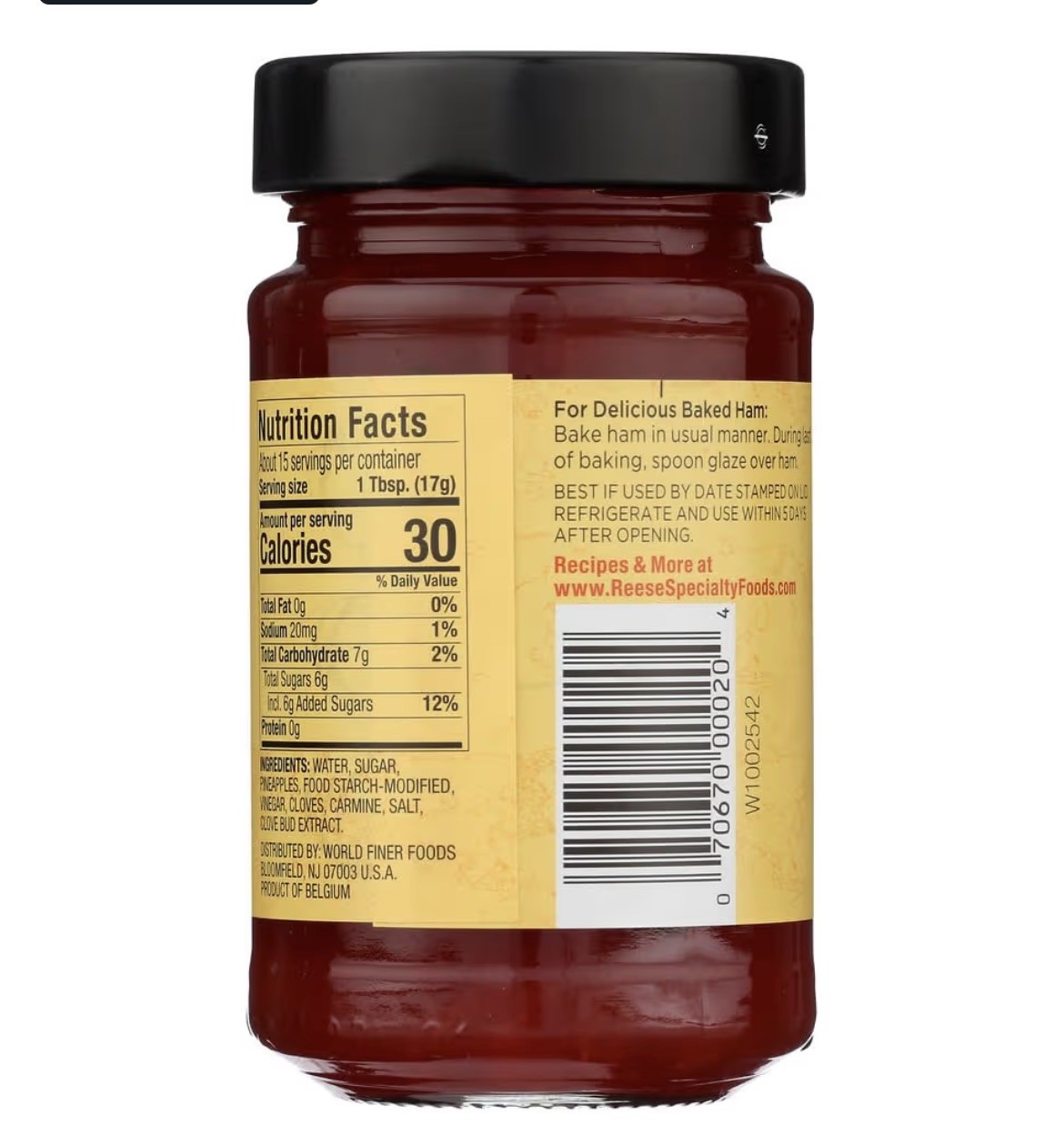 Reese Ham Glaze 6 Pack, 9.2 oz ea: Natural, Delicious Flavor Enhancer BB 8/2026