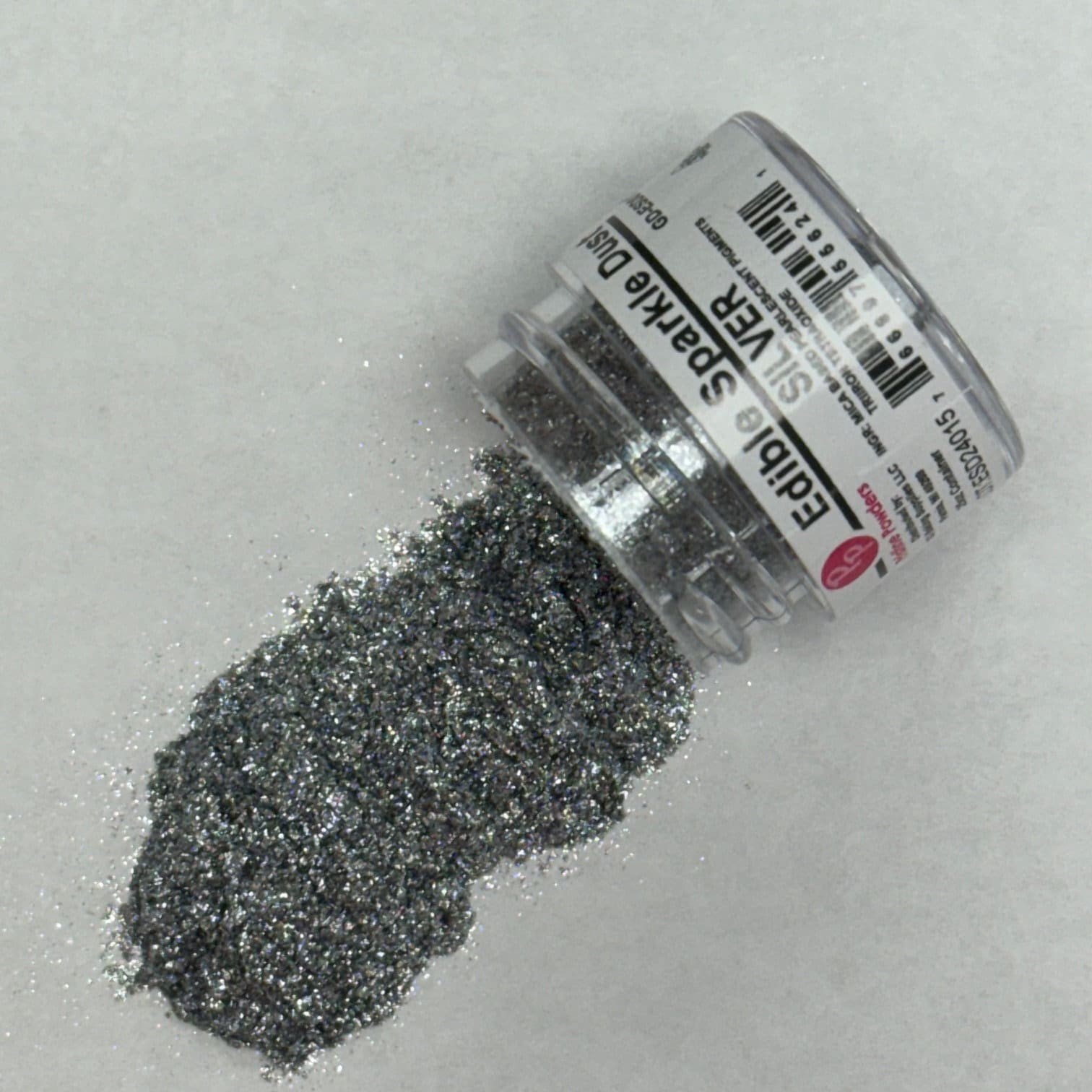 Edible Glitter Sparkle Dust 5g jar – SILVER