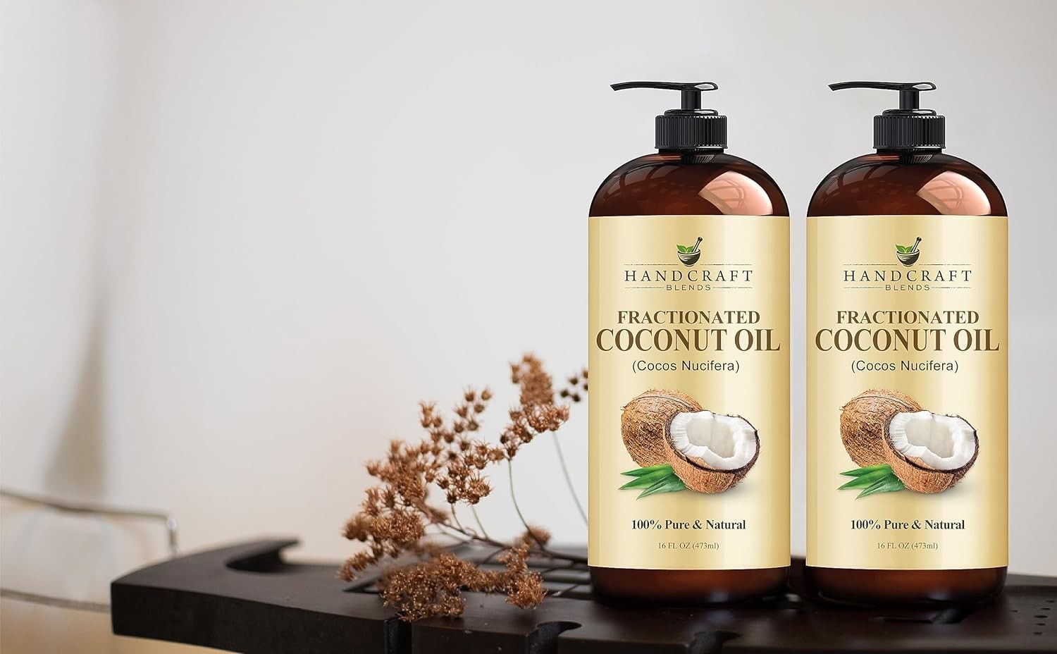 Handcraft Blends Fractionated Coconut Oil – 16 Fl Oz – 100% Pure and Natural – P