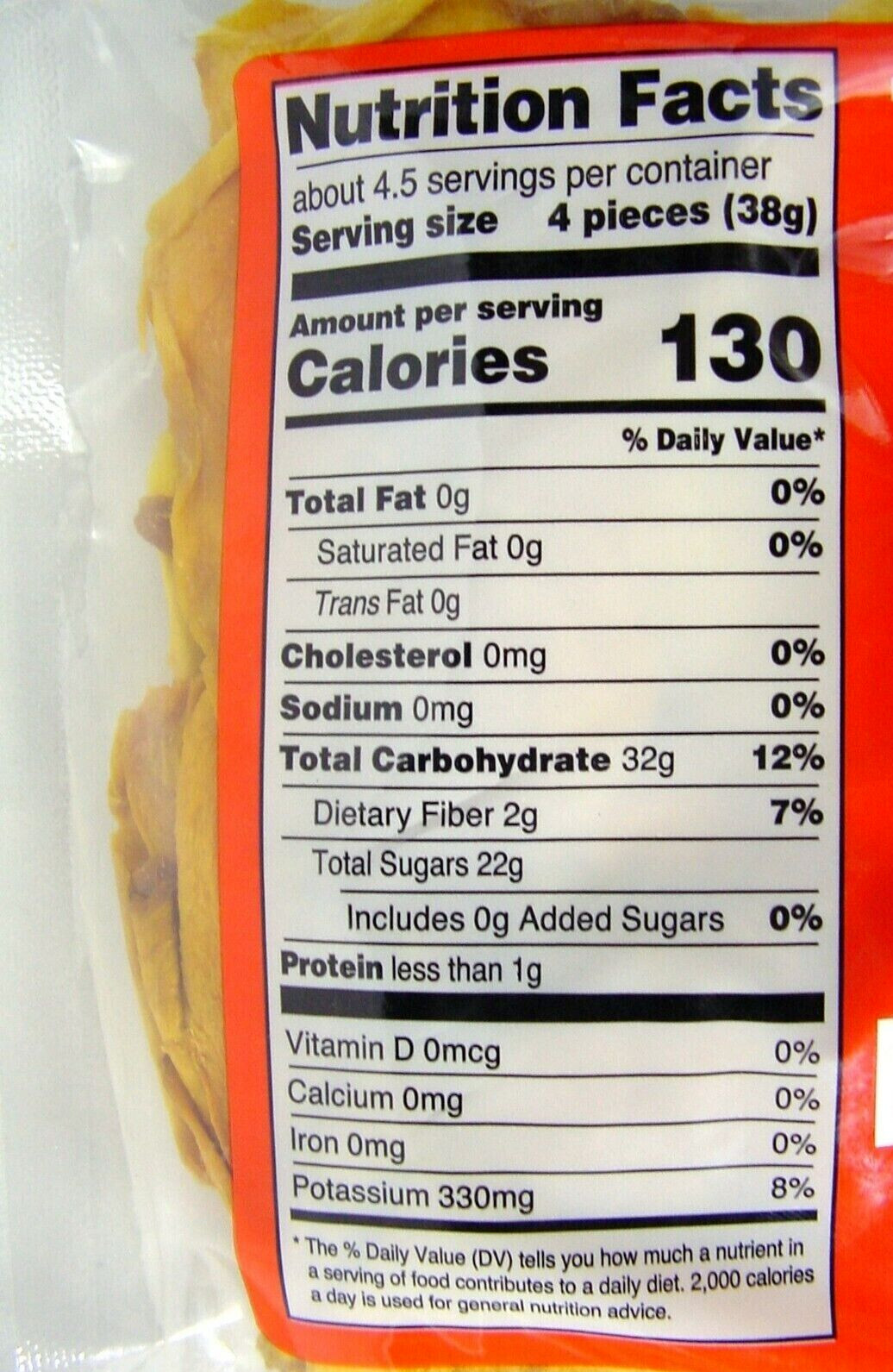 4 Packs Trader Joe’s Dried Fruit Just Mango Slices 6 oz Each Pack