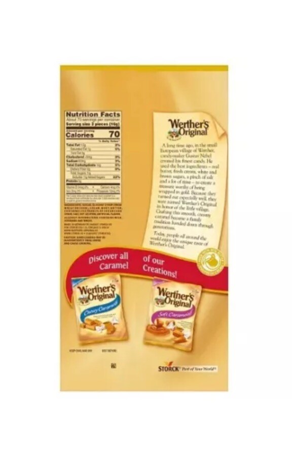Werther’s Original Caramel Hard Candy Bag – 39.75 oz / 2.7 lbs