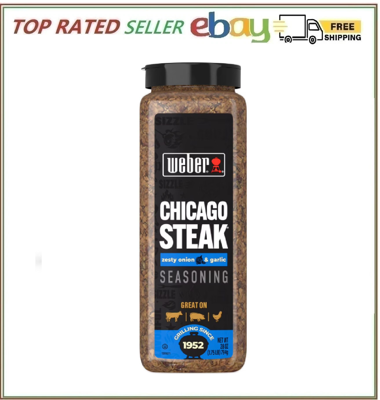 Weber Chicago Steak Seasoning, 28 oz.